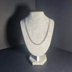 Cadena Doble Grumet de Plata • 67 cm largo • 5,5 mm ancho