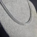 Cadena Doble Grumet de Plata • 67 cm largo • 5,5 mm ancho