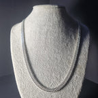 Cadena Doble Grumet de Plata • 67 cm largo • 5,5 mm ancho