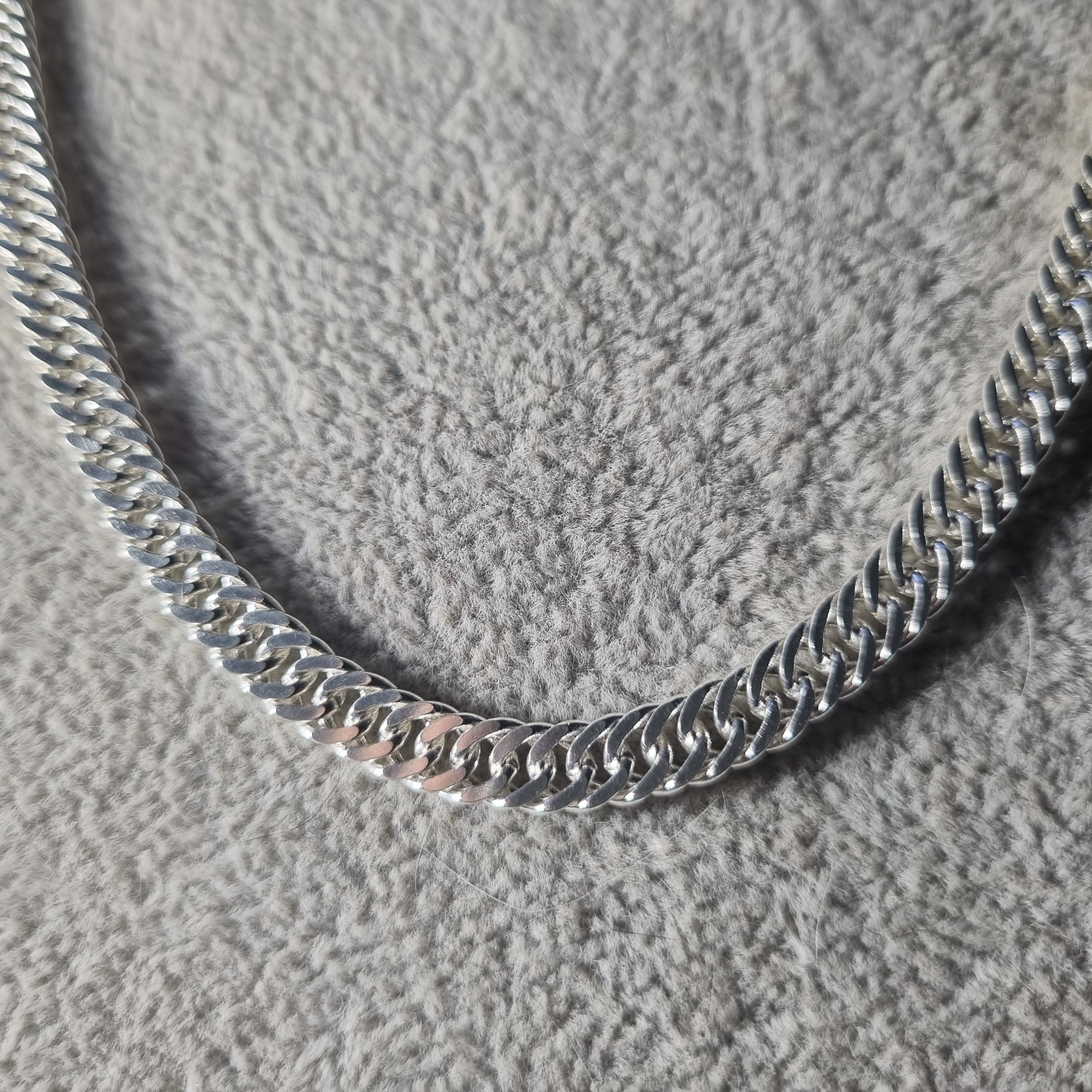 Cadena Doble Grumet de Plata • 67 cm largo • 5,5 mm ancho