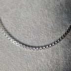 Cadena Veneciana de Plata • 67 cm largo • 2 mm ancho