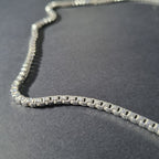 Cadena Veneciana de Plata • 67 cm largo • 2 mm ancho