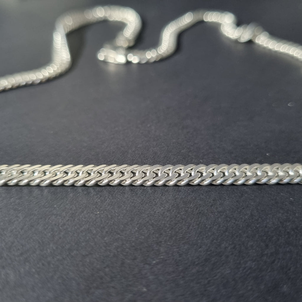 Cadena Doble Grumet de Plata • 67 cm largo • 5,5 mm ancho