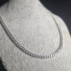 Cadena Grumet de Plata • 69 cm largo • 4 mm ancho