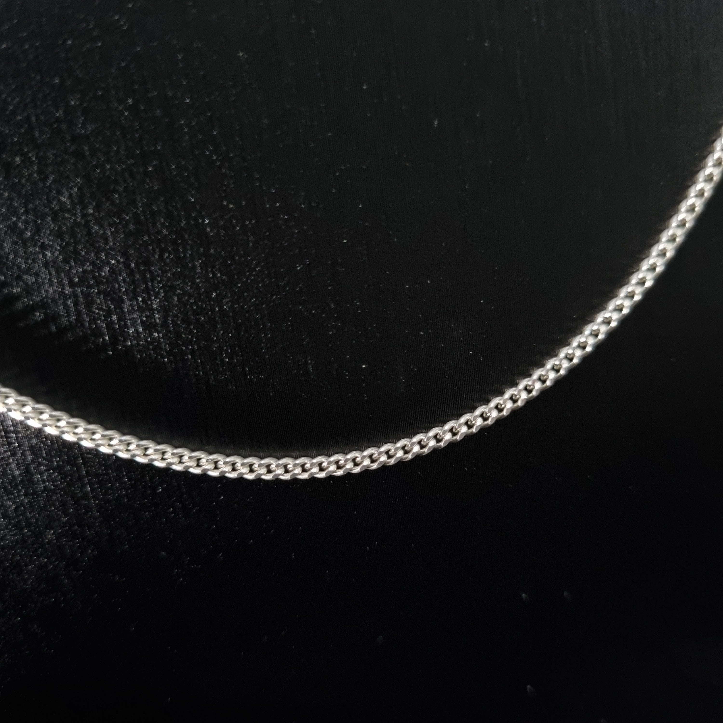 Cadena Grumet de Plata • 60 cm largo • 2 mm ancho