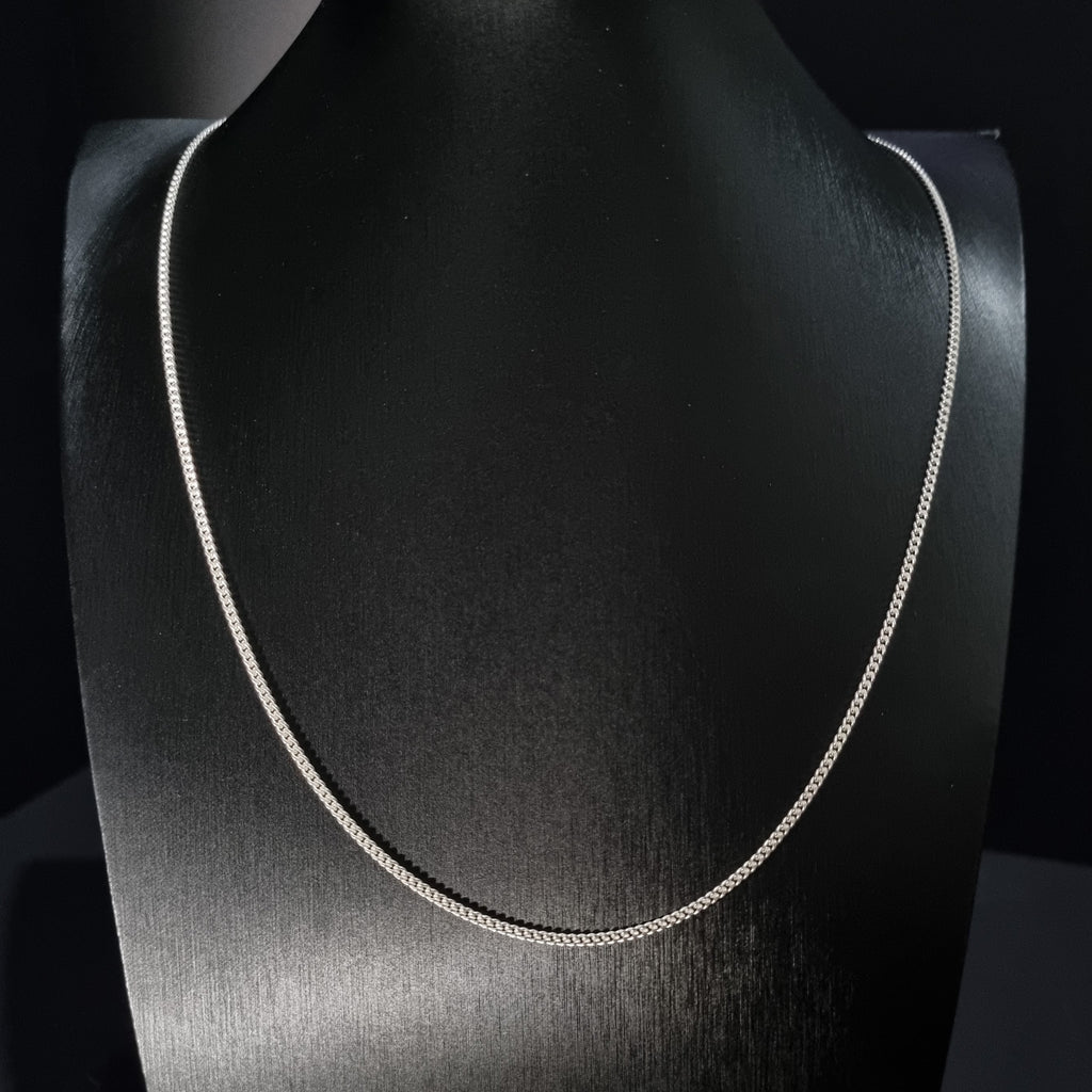 Cadena Grumet de Plata • 60 cm largo • 2 mm ancho