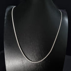 Cadena Grumet de Plata • 60 cm largo • 2 mm ancho