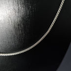 Cadena Grumet de Plata • 60 cm largo • 2 mm ancho