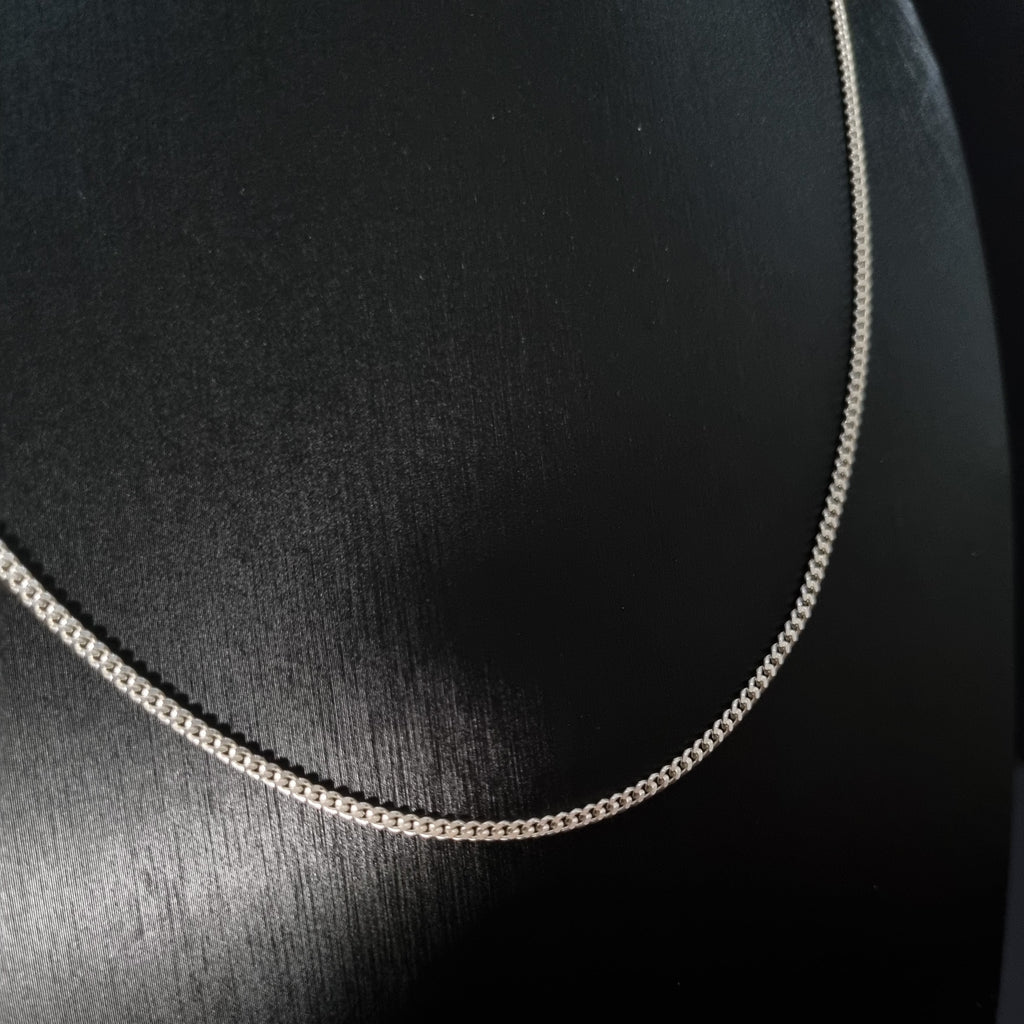 Cadena Grumet de Plata • 60 cm largo • 2 mm ancho