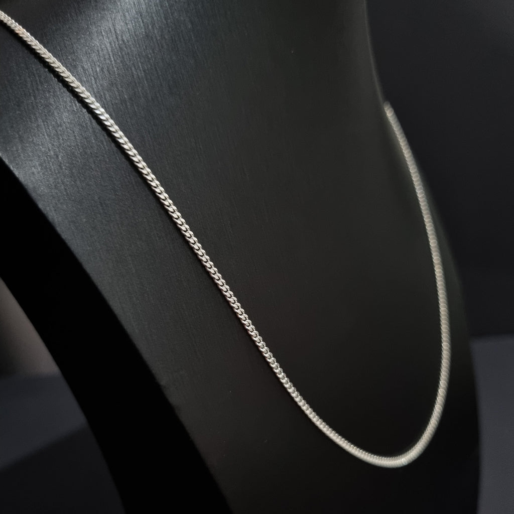 Cadena Grumet de Plata • 60 cm largo • 2 mm ancho