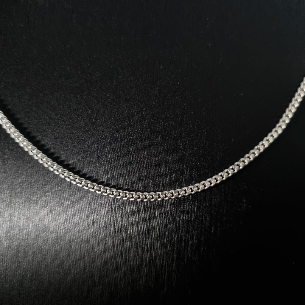Cadena Grumet de Plata • 60 cm largo • 2 mm ancho