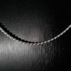 Cadena Tourbillon de Plata • 50 cm largo • 2 mm ancho