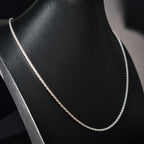 Cadena Tourbillon de Plata • 50 cm largo • 2 mm ancho