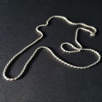 Cadena Tourbillon de Plata • 50 cm largo • 2 mm ancho