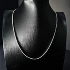 Cadena Tourbillon de Plata • 50 cm largo • 2 mm ancho