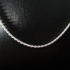 Cadena Tourbillon de Plata • 50 cm largo • 2 mm ancho