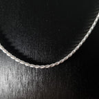 Cadena Tourbillon de Plata • 50 cm largo • 2 mm ancho