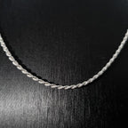 Cadena Tourbillon de Plata • 50 cm largo • 2 mm ancho