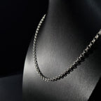 Cadena Rolon de Plata • 60 cm largo • 4 mm ancho