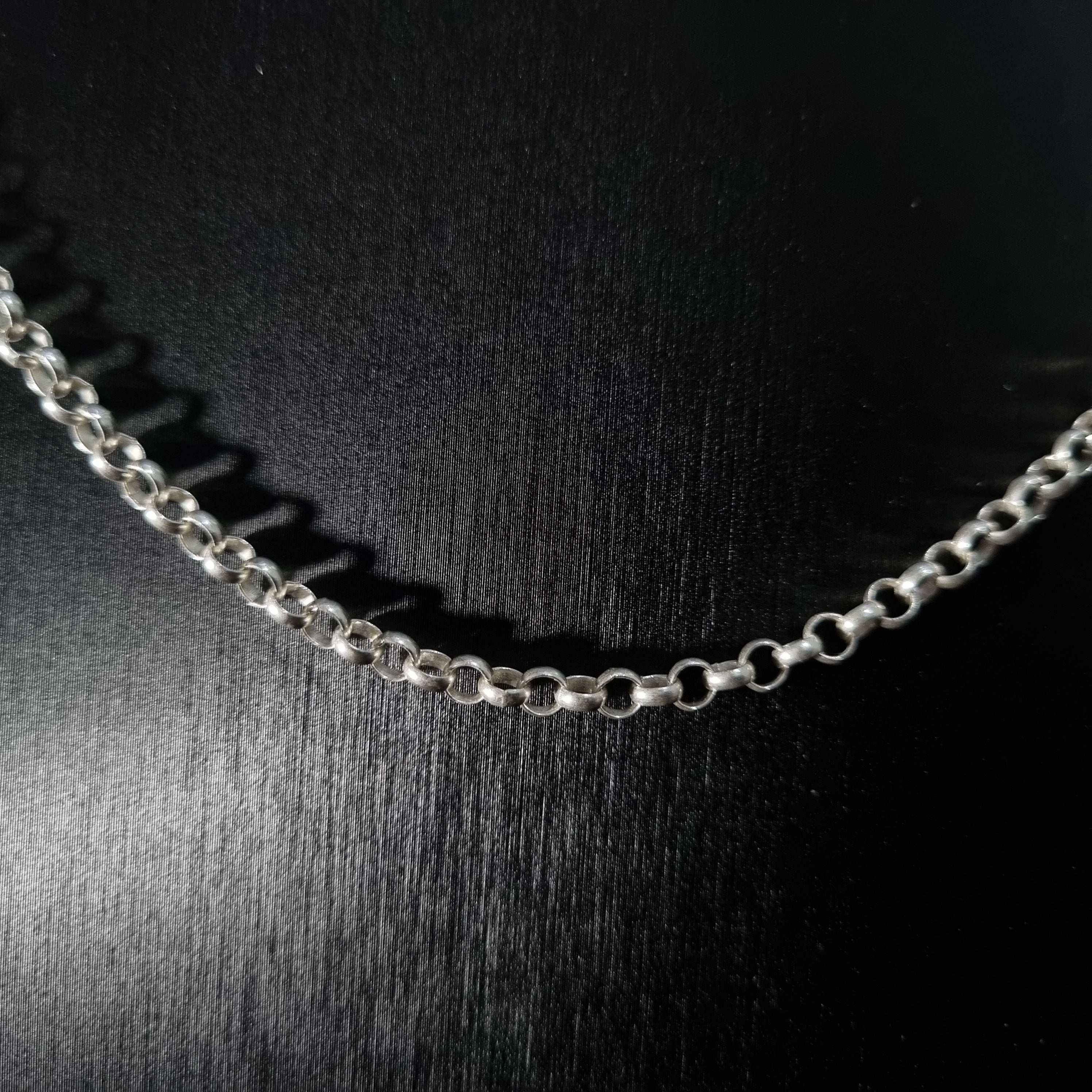 Cadena Rolon de Plata • 60 cm largo • 4 mm ancho