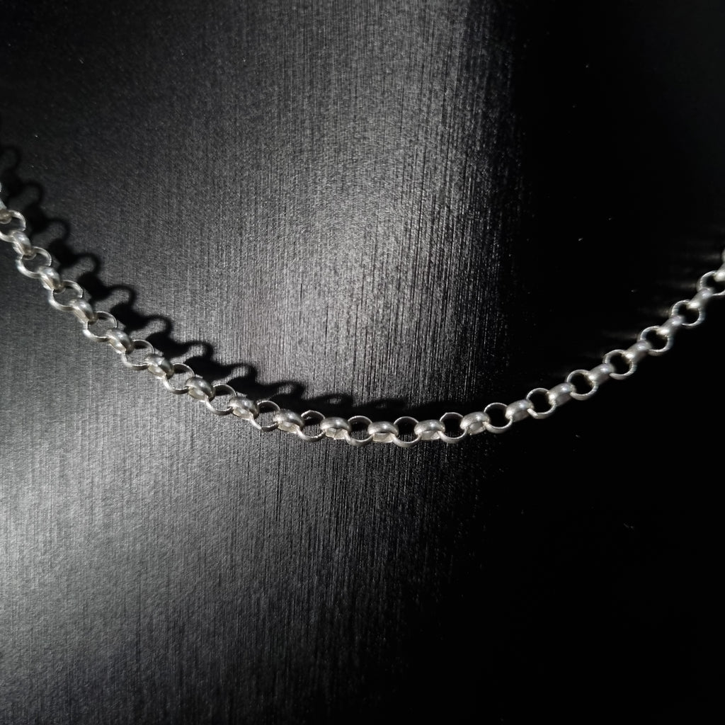 Cadena Rolon de Plata • 60 cm largo • 4 mm ancho