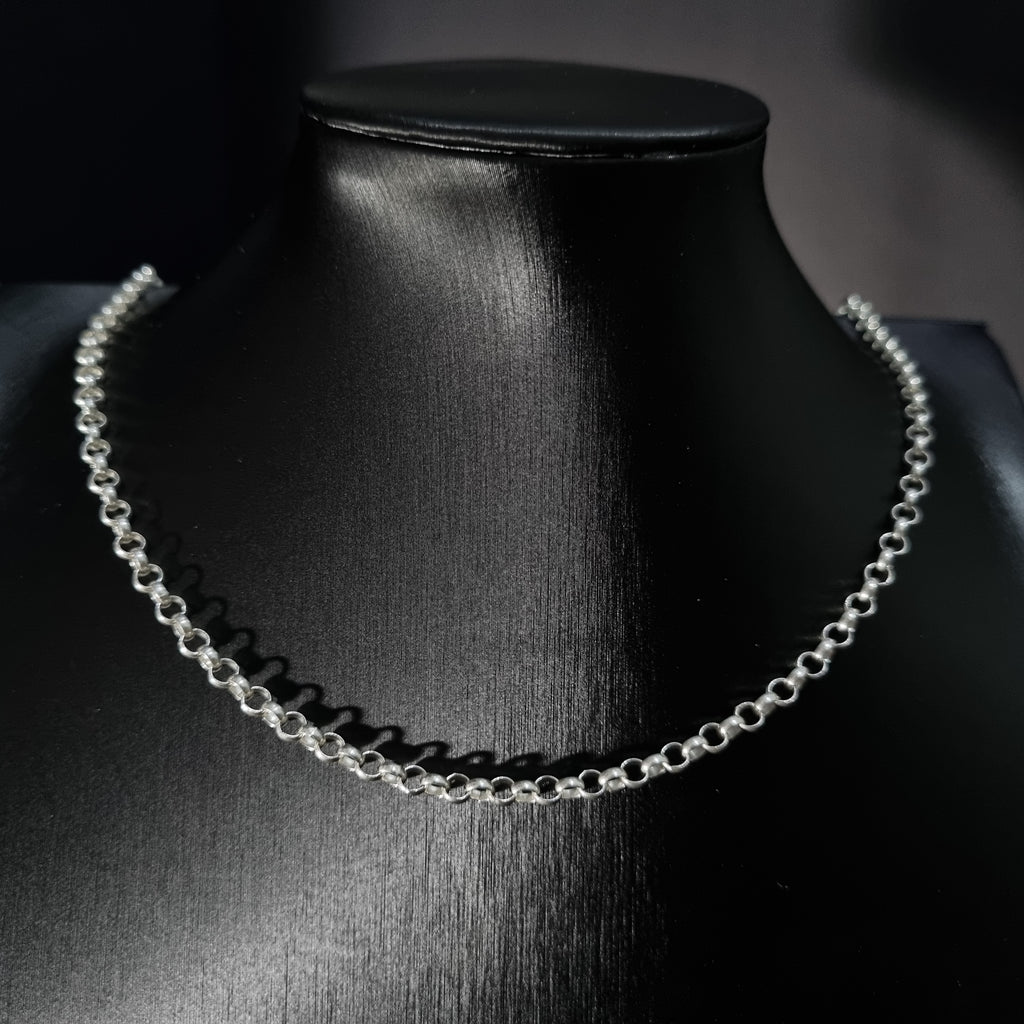 Cadena Rolon de Plata • 60 cm largo • 4 mm ancho