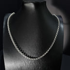 Cadena Rolon de Plata • 60 cm largo • 4 mm ancho