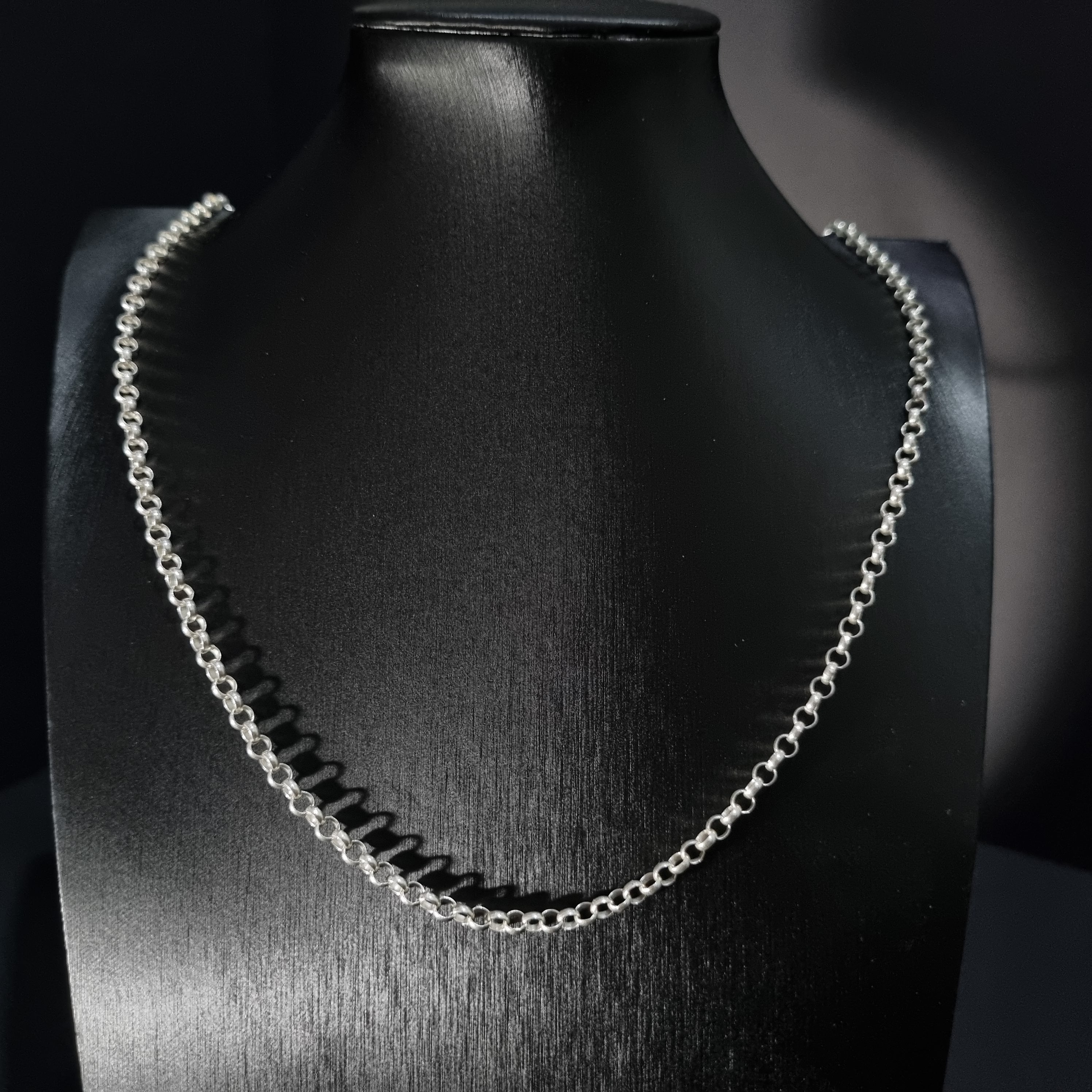 Cadena Rolon de Plata • 60 cm largo • 4 mm ancho
