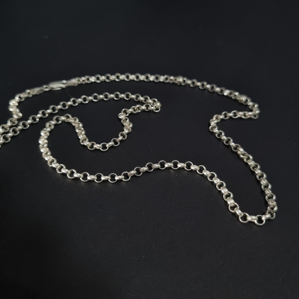 Cadena Rolon de Plata • 60 cm largo • 4 mm ancho