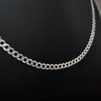 Cadena Grumet de Plata • 45 cm largo • 5 mm ancho