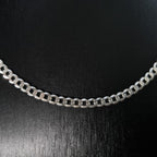 Cadena Grumet de Plata • 45 cm largo • 5 mm ancho