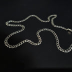 Cadena Grumet de Plata • 45 cm largo • 5 mm ancho