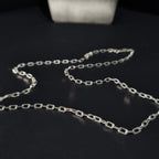 Cadena Limada de Plata • 60 cm largo • 4 mm ancho