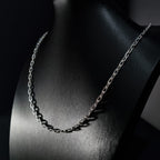 Cadena Limada de Plata • 60 cm largo • 4 mm ancho