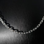 Cadena Limada de Plata • 60 cm largo • 4 mm ancho