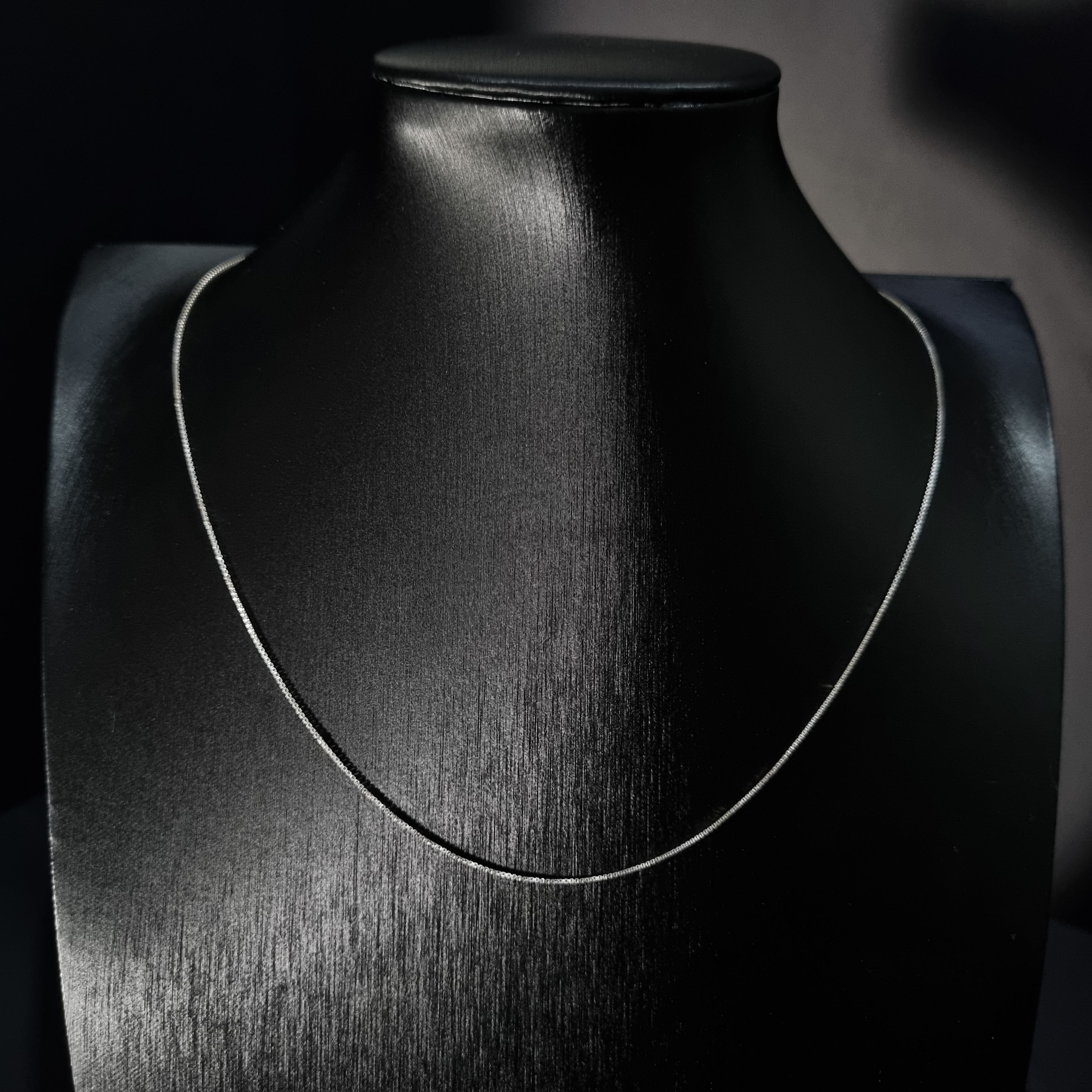 Cadena Veneciana de Plata • 50 cm largo • 0,5 mm ancho