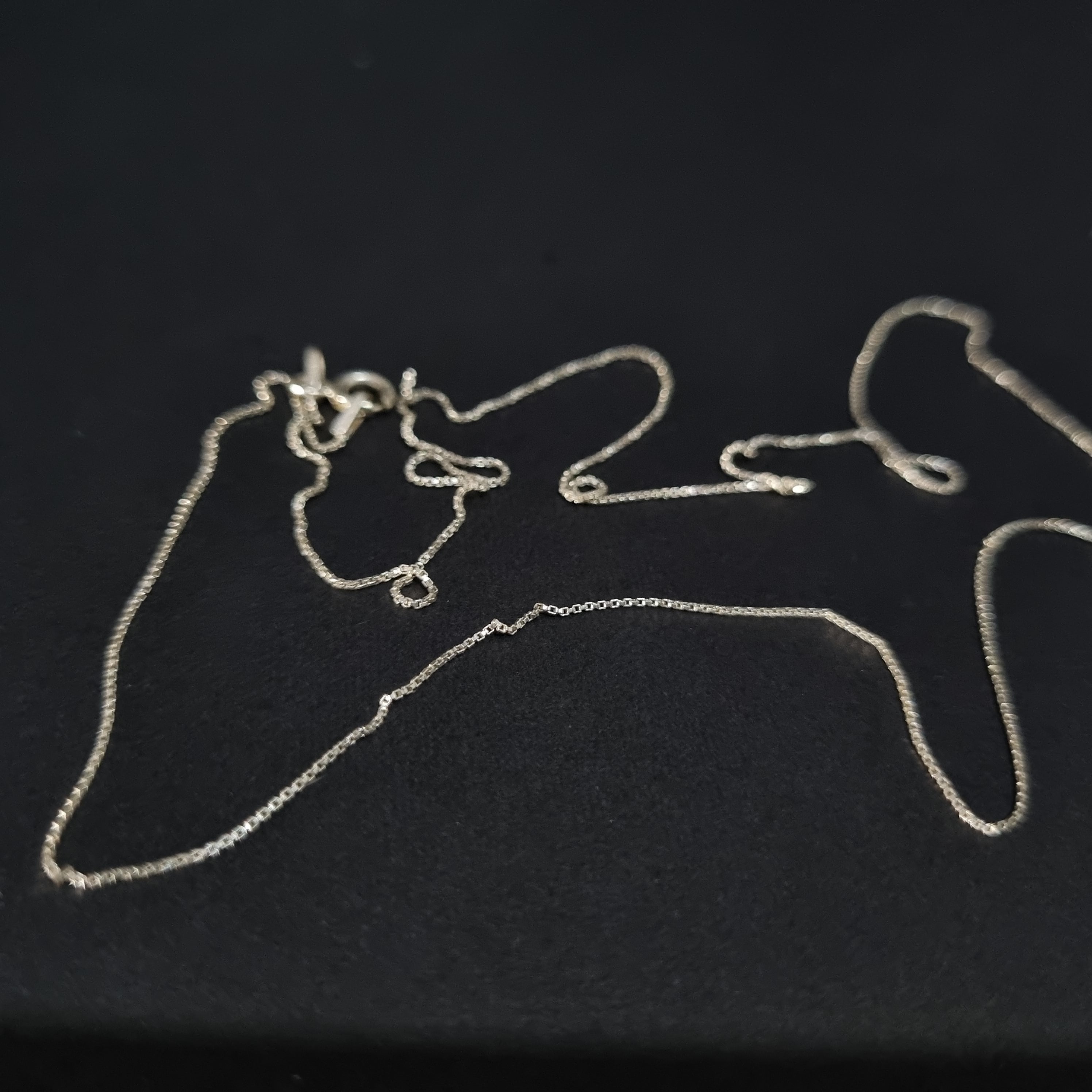 Cadena Veneciana de Plata • 50 cm largo • 0,5 mm ancho