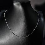 Cadena Veneciana de Plata • 50 cm largo • 1 mm ancho