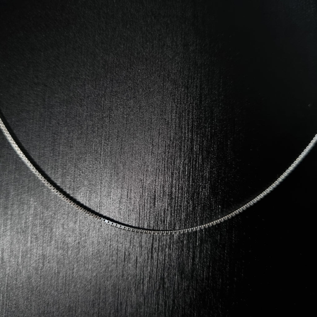 Cadena Veneciana de Plata • 50 cm largo • 1 mm ancho