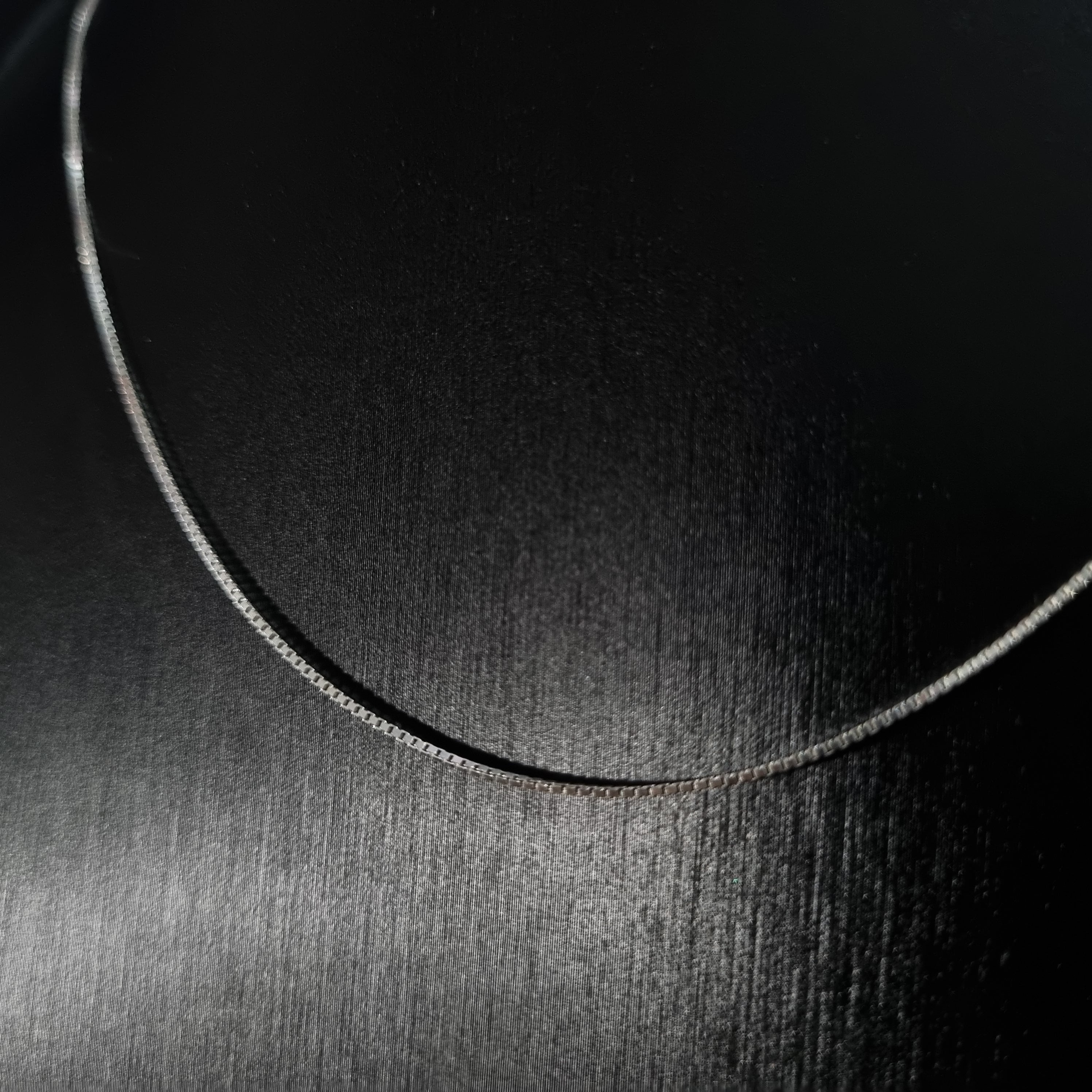 Cadena Veneciana de Plata • 50 cm largo • 1 mm ancho