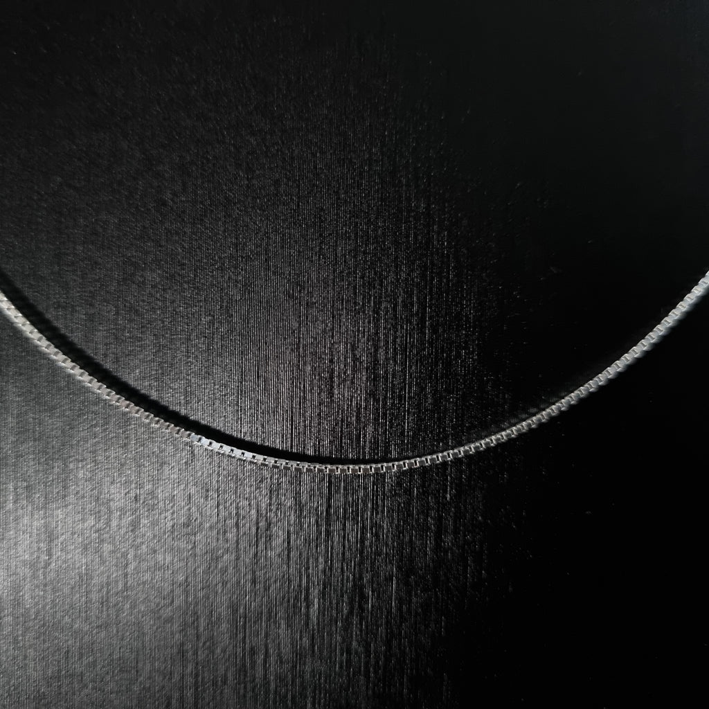 Cadena Veneciana de Plata • 50 cm largo • 1 mm ancho