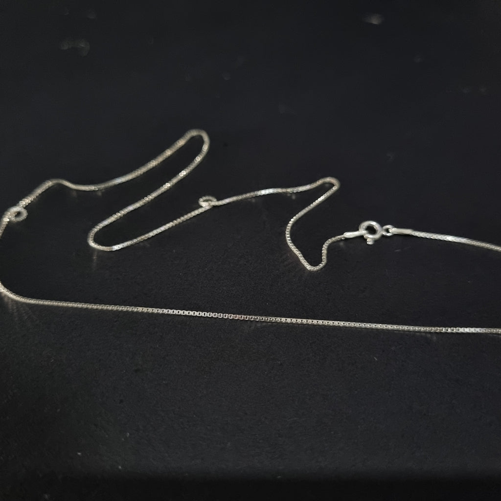 Cadena Veneciana de Plata • 50 cm largo • 1 mm ancho