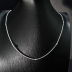 Cadena Tourbillon con Perlas de Plata • 50 cm largo • 1,5 mm ancho