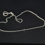 Cadena Tourbillon con Perlas de Plata • 50 cm largo • 1,5 mm ancho