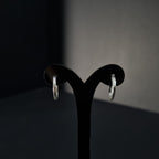 Aros Argollas pequeñas de Plata • 1,4 cm diametro • 2 mm ancho