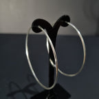 Aros Argollas de Plata • 6,5 cm diametro • 1,5 mm ancho